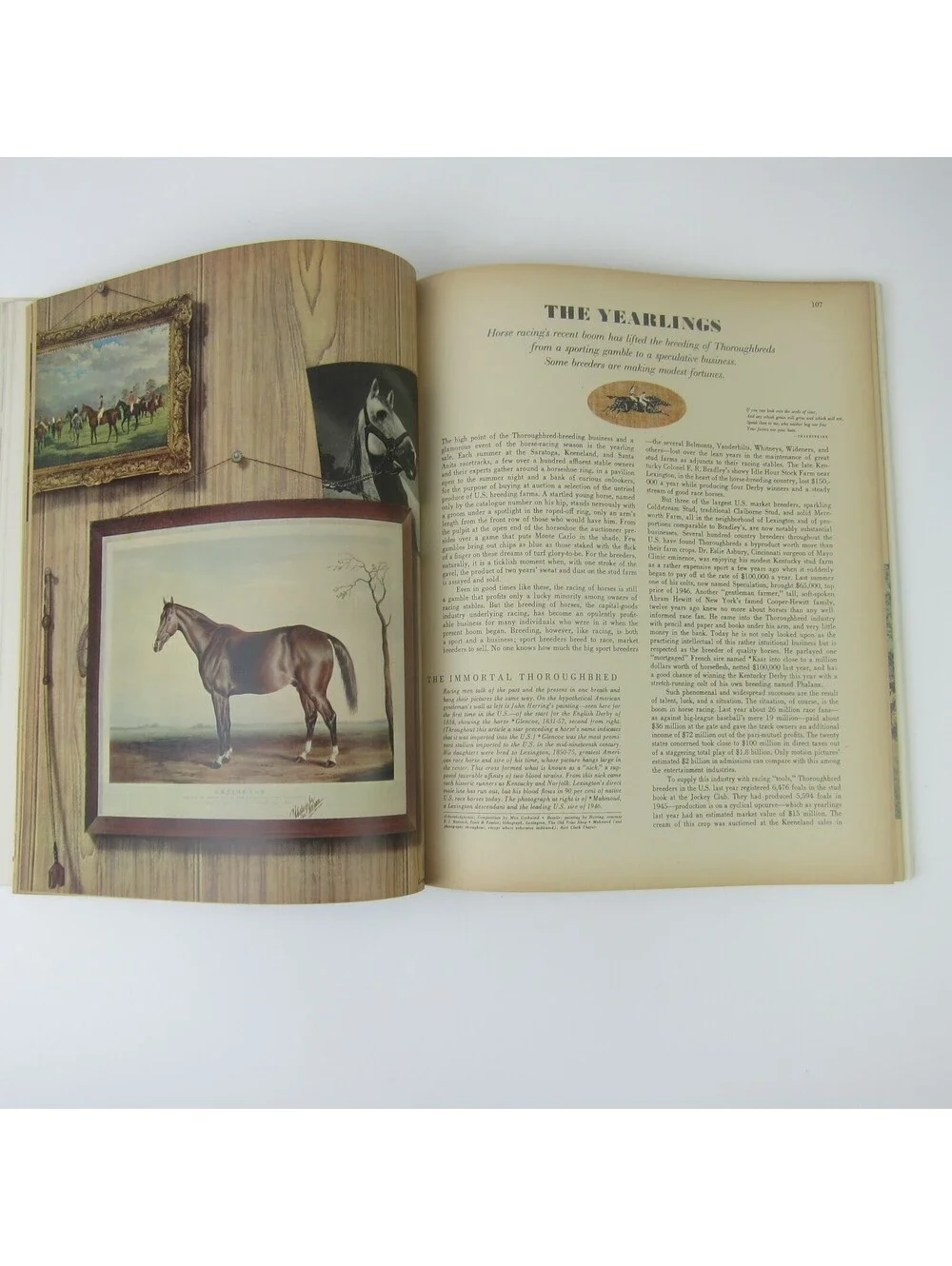 Vintage FORTUNE Magazine April 1947 Republicans, Britains Railways, Horse Racing